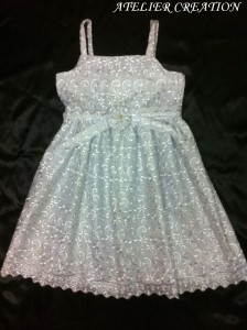 robe dentelle blanche fille