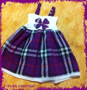 Robe fille Madras Atelier Création6